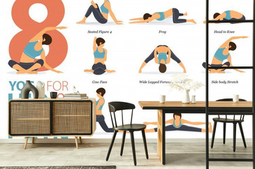8 Yoga poses or asana posture for workout in After A Long Day