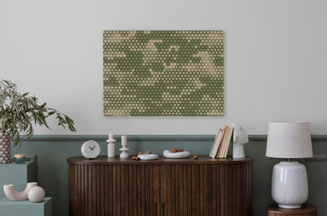 Seamless camouflage pattern. Military texture from hexagonal