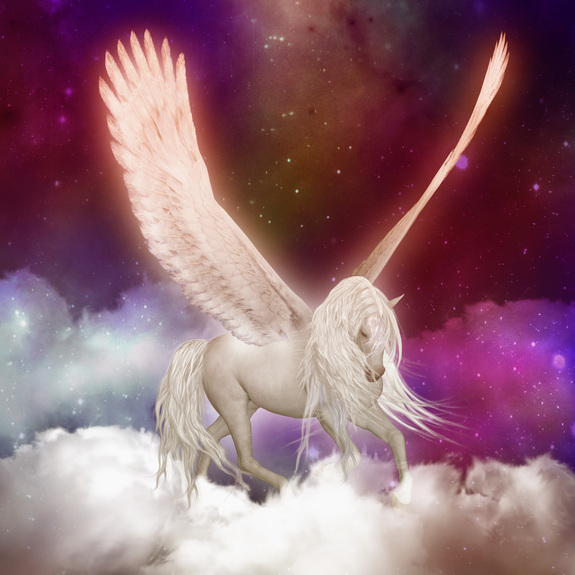 Fantastischer pegasus