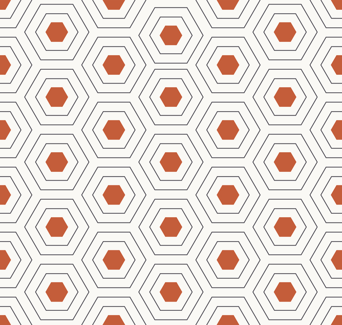 Minimalistisches sechseck