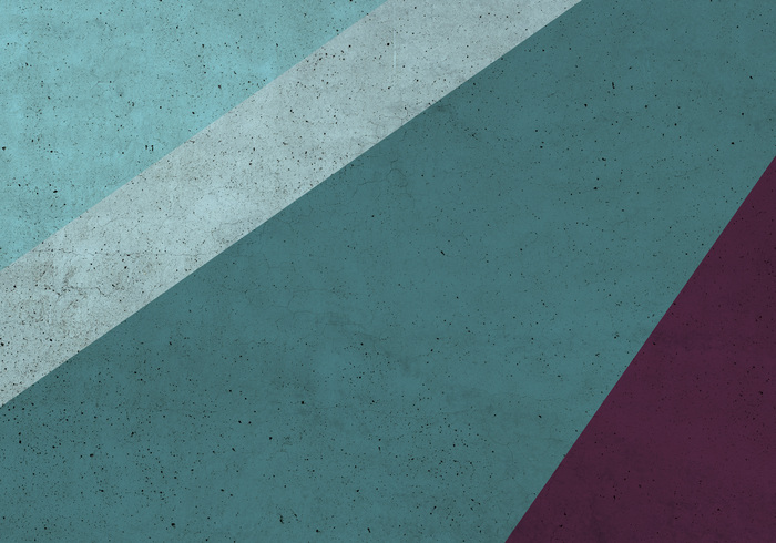 Geometrischer block mit violettem details und betonstruktur