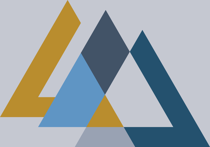 Sequenz mit bunten dreiecken