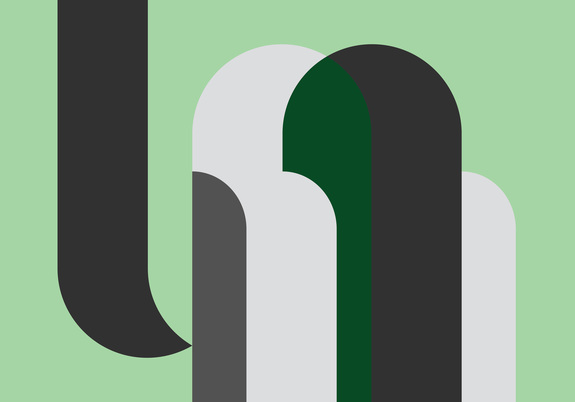 Zylindrische figuren mit einem grauen element