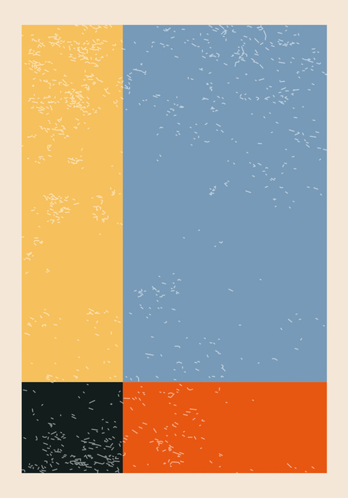 Quadrat und drei rechtecke