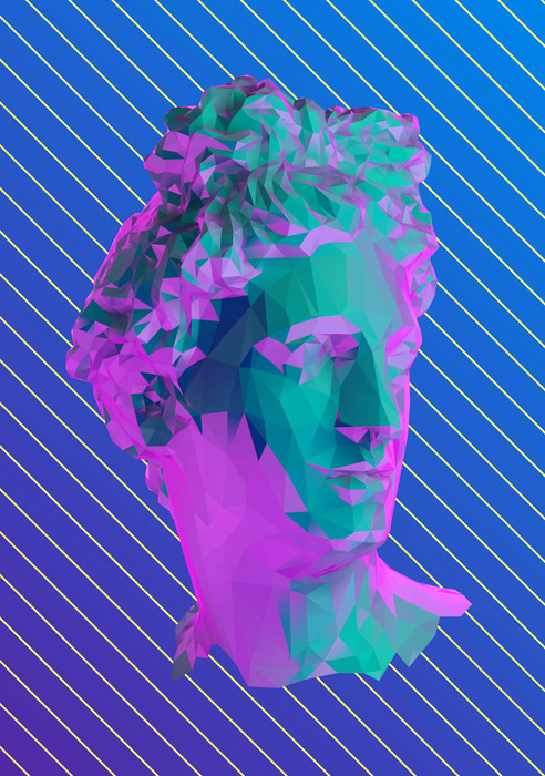 Profil einer antiken gestalt