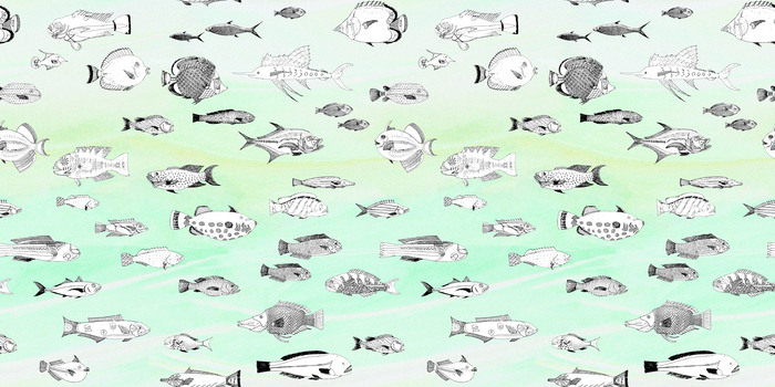 Pastellfarbener fischhintergrund