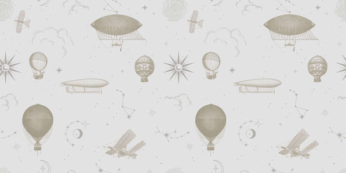 Vintage fliegende fahrzeuge