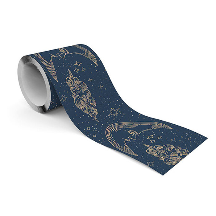 Tapetenbordüre dekoratives Mondmotiv