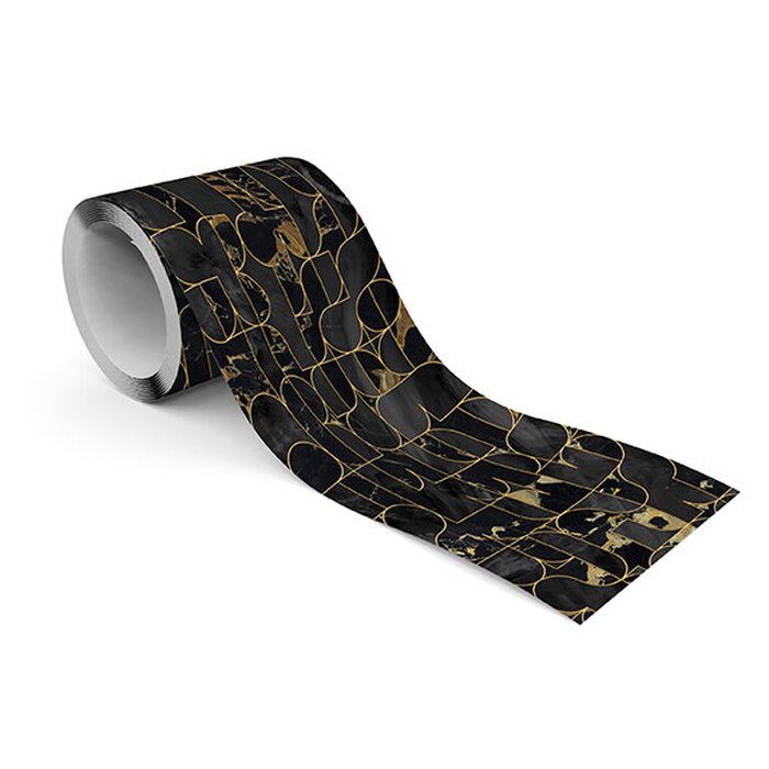 Tapetenbordüre elegante Geometrie auf Textur