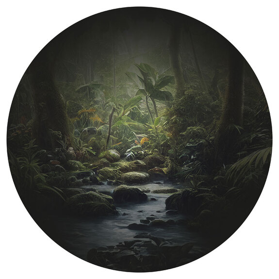 Bach in einem tropischen wald