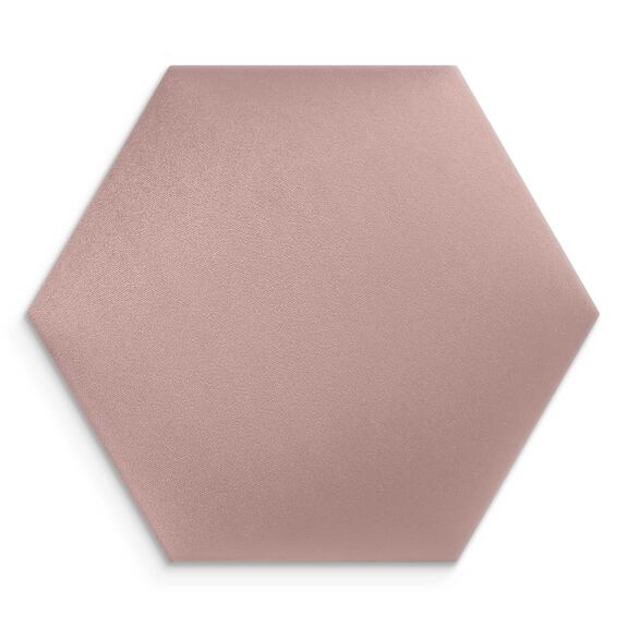 Wandpolster 20 rosa Hexagon