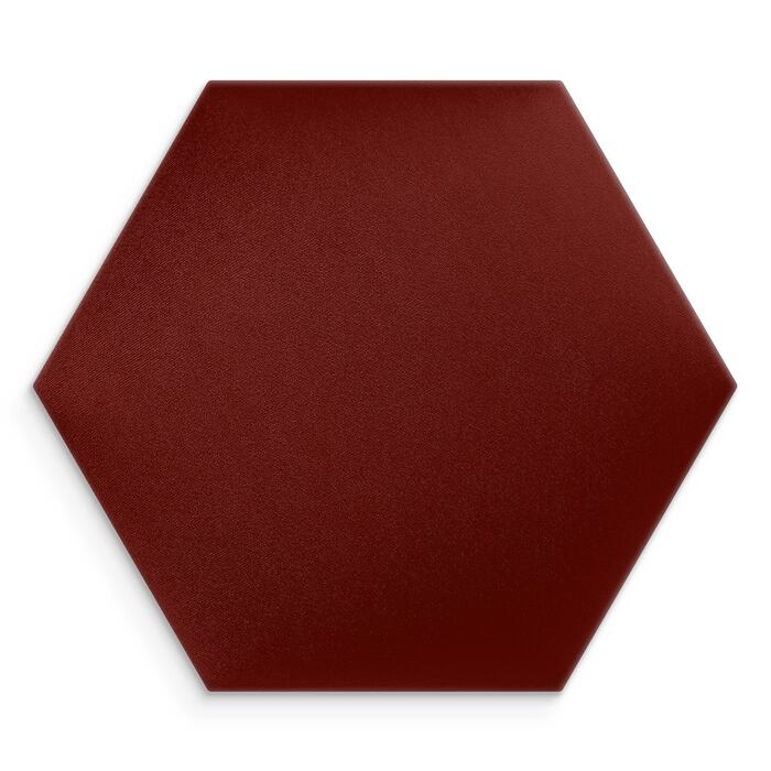Wandpolster 20 rotwein Hexagon