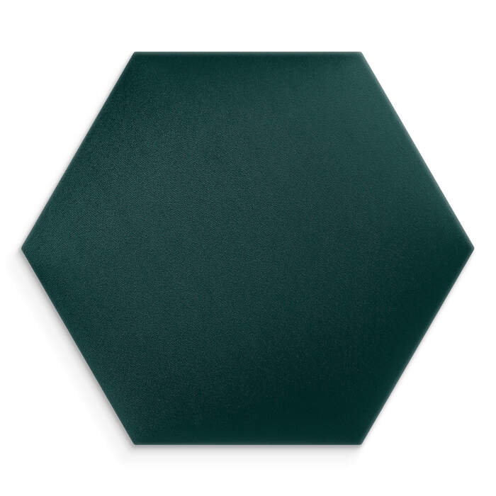 Wandpolster 20 smaragdgrünes Hexagon