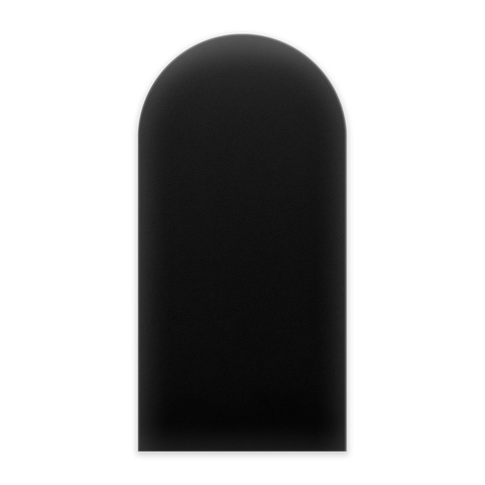 Wandpolster Kunstleder 30x60 schwarzes Paneel