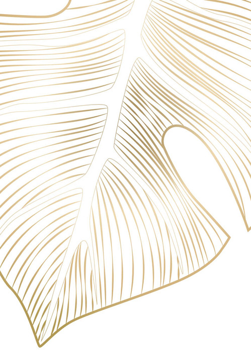 Gold auf eleganten Blättern