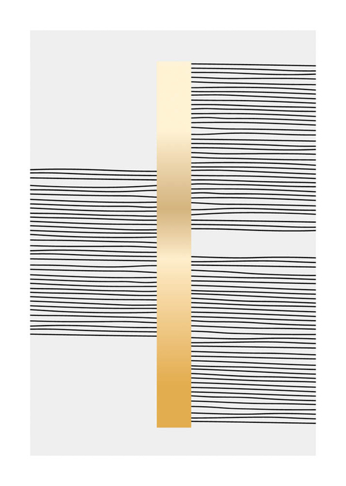 Minimalistische Eleganz, goldene Linie