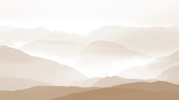 Monochromatische berglandschaft