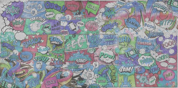 Comic-hintergrundmuster mit sprechblasen und inschriften im jugendlichen stil