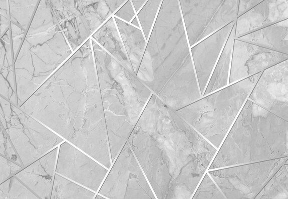 Geometrische linien auf grauem marmorhintergrund