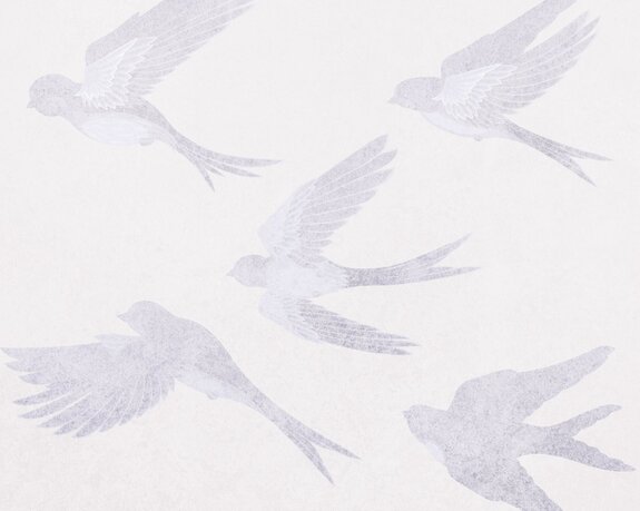 Schwalben auf einem strukturierten hintergrund