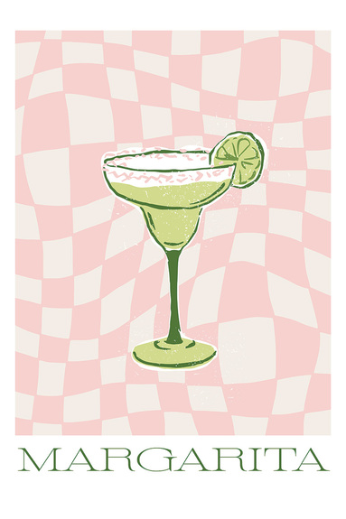 Margarita cocktail moderne illustration