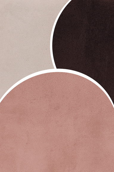 Moderne geometrie in beige rosa und braun