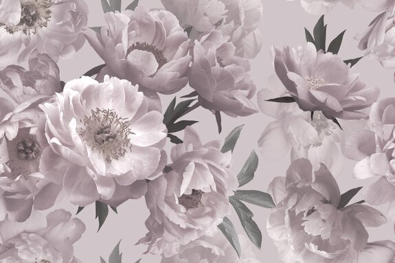 Blumiger hintergrund mit pfingstrosen