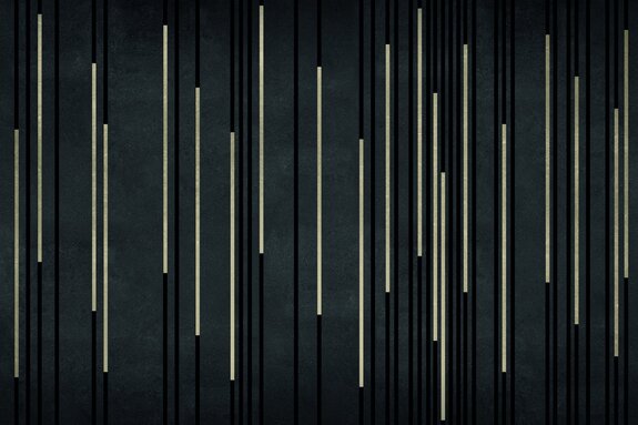 Schwarze streifen mit goldener verzierung