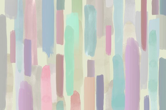 Pastell-pinselstriche