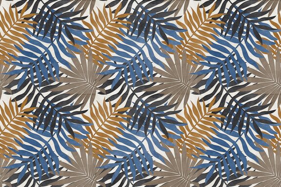 Palmenblätter in herbstfarben