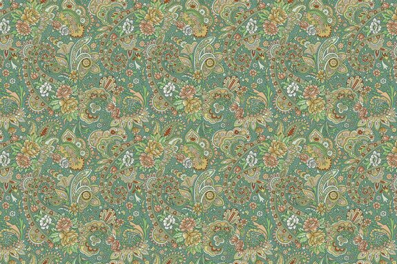 Ornamentales muster mit blumen und pflanzen