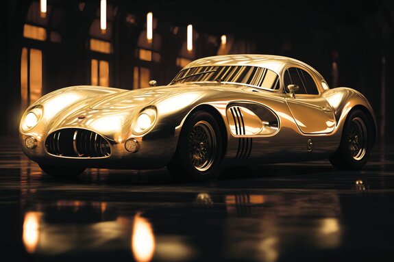 Oldtimer im glanz des lichts