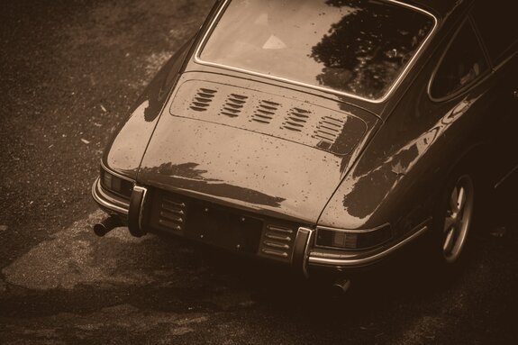 Vintage auto-kofferraum