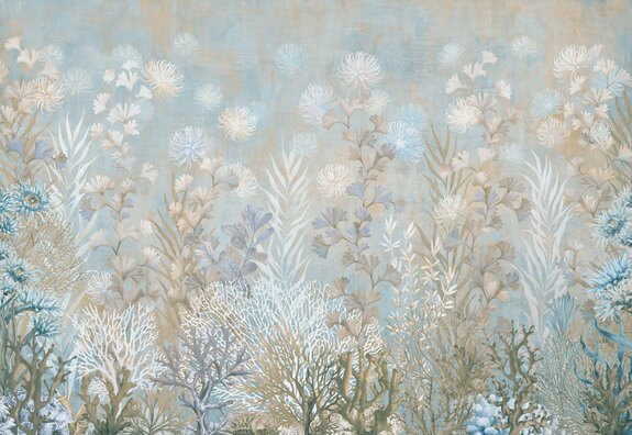 Meereslandschaft mit vegetation