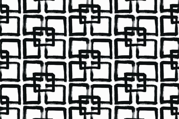 Gemustertes muster in form eines quadrats