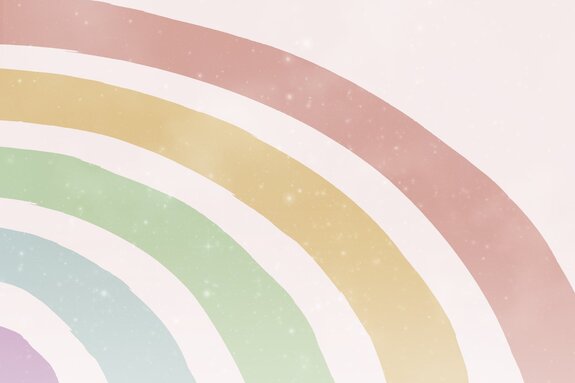 Regenbogen in pastellfarben