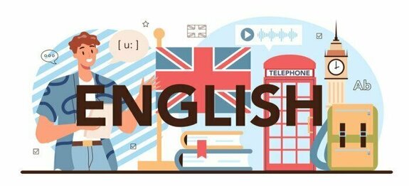 Illustration mit london symbole zum englischlernen
