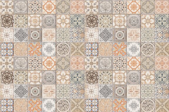 Feines muster inspiriert von keramischer mosaik