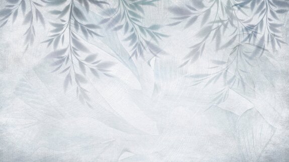 Blätter auf einem blauen hintergrund botanische texturmuster