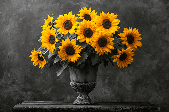 Sonnenblumen in einer vase