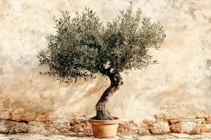 Olivenbaum im topf