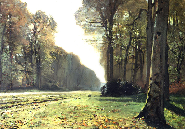 Reproduktion von claude monets „der weg nach chailly“