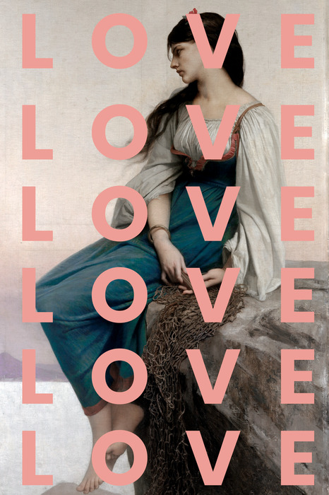 Renaissancefrau mit liebe zur typografie