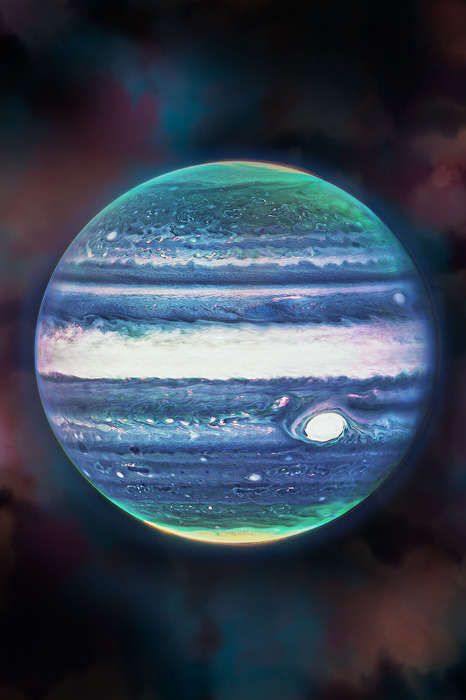 Jupiter vor dem hintergrund des sternenkosmos