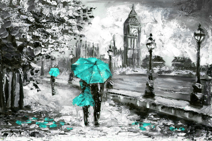 Herbstallee in der nähe von big ben