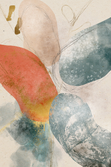 Abstraktion mit punkten und linien