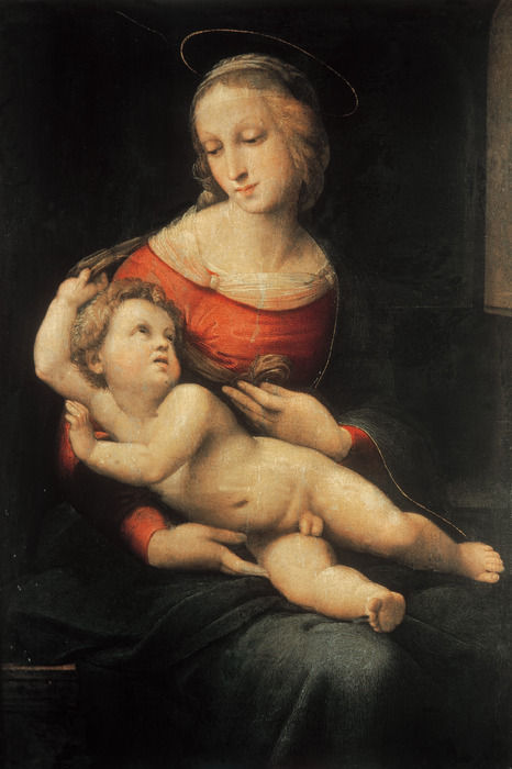 Madonna mit kind von raffael