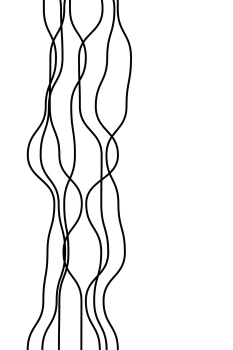 Minimalistische wellenlinien