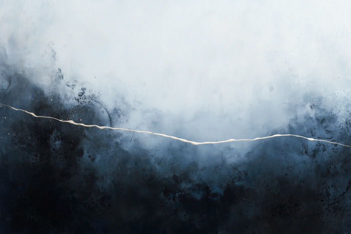 Abstraktion mit meerwasser in einer marineblauen version