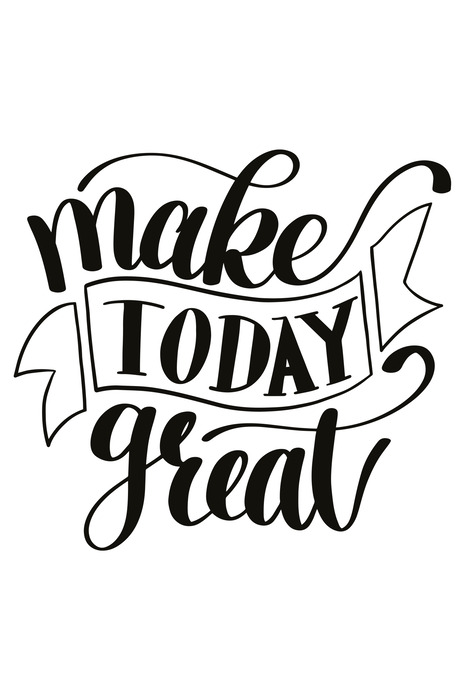 Motivierende typografie zum thema freude